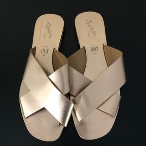 Seychelles Rose Gold Sandals